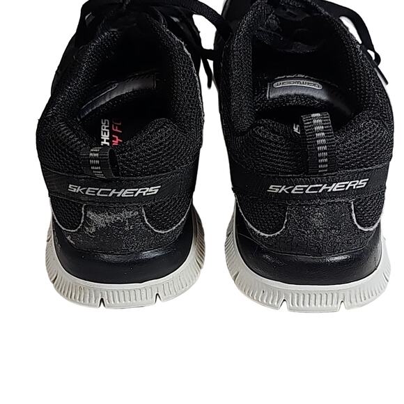 Skechers Womens Sz 7.5 Ultra-Light Flex Soles Black Sneakers Memory Foam - Picture 7 of 13